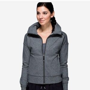 Lululemon Hug-It-Out Full Zip Sweatshirt  - Size 6 - Gray